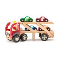 Camion de Madera con Cochesde madera y ruedas de goma  Woody - details 0