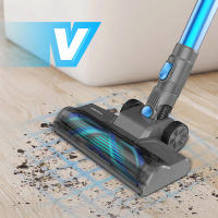 Aspiradora escoba sin cable 25kPa, inalámbrica vertical y de mano, 6 en 1 ligera, varita flexible 180°, 45 min, depósito 1,2 L, cepillo para mascotas, alfombra y suelos duros - details 7