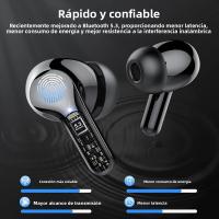 Auriculares Inalámbricos Con Pantalla LED HiFi Estéreo BT5.4 48H De Juego ENC Cancelación De Ruido IP7 Auriculares Intraauriculares - details 4