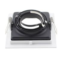 Lámpara LED De Bajo Techo Para Bombillas GU10 Marco De Montaje Foco De Iluminación Revestimiento Metálico Blanco Y Negro Para Dormitorio Y Cocina - details 10