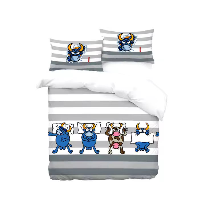 KUKUXUMUSU - Funda nórdica ROMPIENDO SUEÑOS 100% algodón, 144 hilos. Disponible en varios tamaños. Fabricado en ESpaña - 1