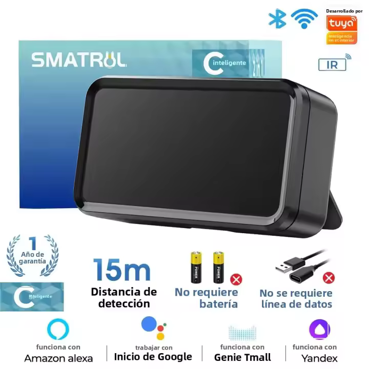 Control Remoto Inalámbrico Tuya Smart Wifi Con Infrarrojos Para Aire Acondicionado Ventilador TV DVD Con Voz Alexa Y Google Assistant Para Hogar Inteligente - 1