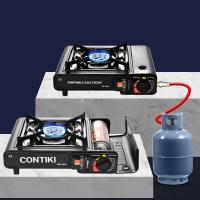 Estua de gas Estuba de camping at Aire Libre, Estua de camping, Estove portáthil de camping, perfecto para Cocinar al Aire Libre, camping, picnics y Aventuras, Negro - details 1