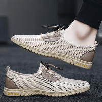 Zapatos Casuales Transpirables Para Hombre Verano Mocasines Deportivos Con Mesh Suela Suave Zapatos Planos Cómodos Para Negocios Y Uso Diario - details 5