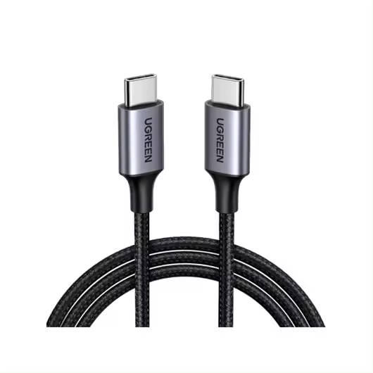 CABLE UGREEN USB-C ALUMINUM TRENZADO 1M BLACK - 1