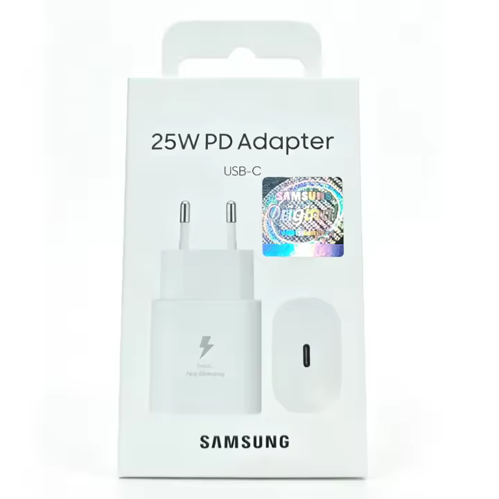 Cargador Original Samsung 25W USB-C Enchufe Europeo - Blanco - 1