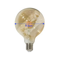 Hola LED Bombillas LED G95 8W 2700K E27, Luz Cálida 220V, Bajo Consumo - details 1