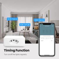Tuya 16A Enchufe Inteligente WiFi Estándar Brasileño Compatible Con Google Home Alexa Y Smart Life APP Control Remoto Para El Hogar - details 5