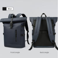 Mochila Impermeable Rolltop HK Para Hombres Y Mujeres Gran Capacidad Con Portátil Para Viajes Escuela Y Negocios Antirrobo Con USB - details 12
