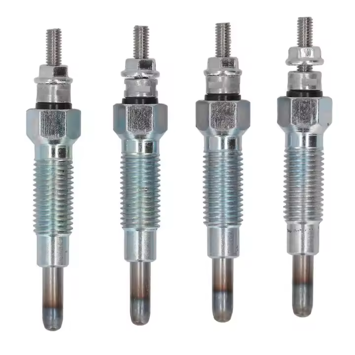 Bujías incandescentes de repuesto para minicargadoras Bobcat modelos 643, 645 y 743 - Juego de 4 bujías incandescentes de metal - 1
