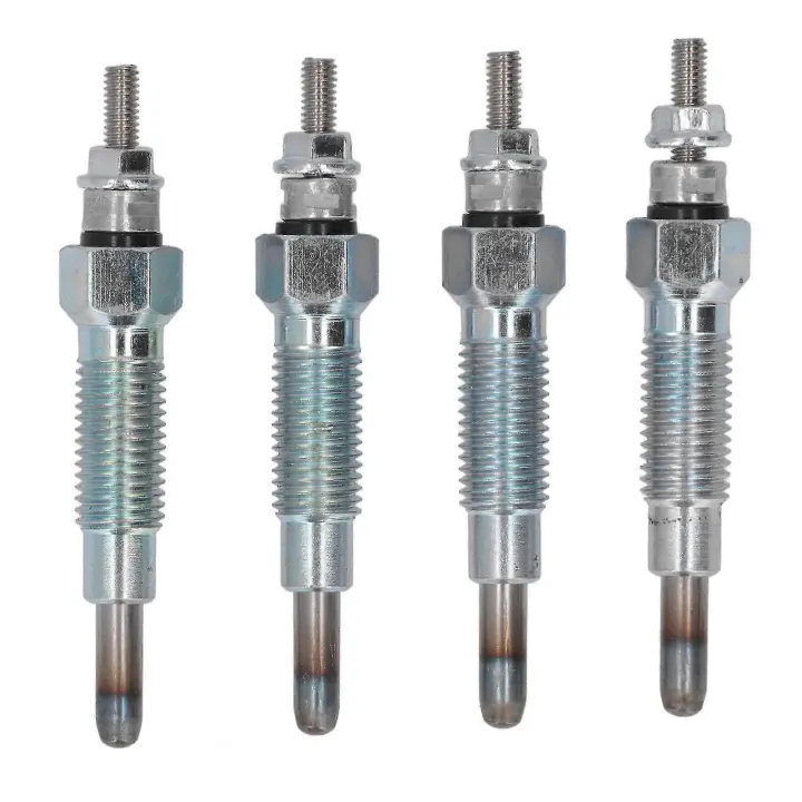 Bujías incandescentes de repuesto para minicargadoras Bobcat modelos 643, 645 y 743 - Juego de 4 bujías incandescentes de metal - 1