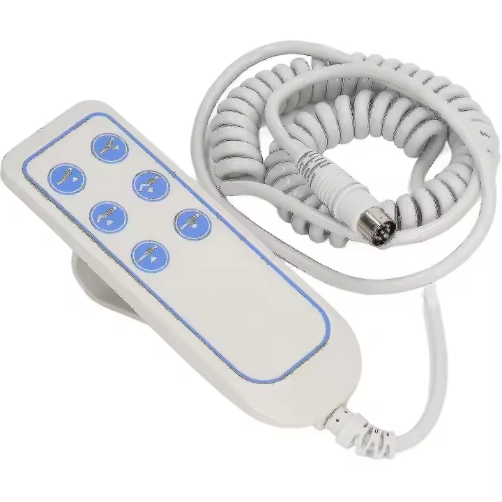 Universal 6 Button Motor Hospital Bed Remote Control - Replacement Remote Hand Control with 8 Pin for Lifting Bed-YuJia - 1