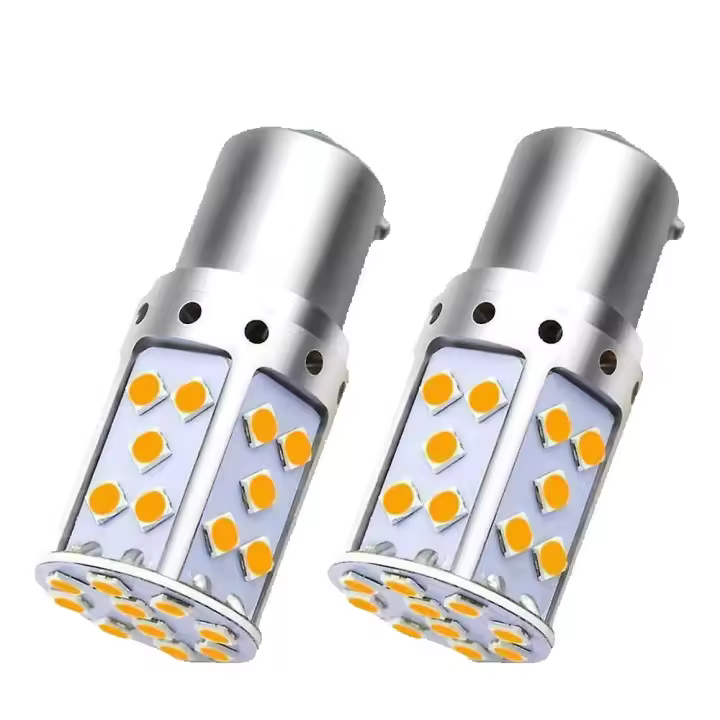 2X Free Error No Hyper Flash Bombilla Bau15s 7507PY21W LED Bombilla de señal de Vuelta - 1