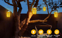 30 LED Solar Mason Jar Lights Luz De Hadas Impermeables Para Jardín Y Boda Con Manijas Sin Jarra Incluida Fuente De Luz Solar Contemporánea - details 0