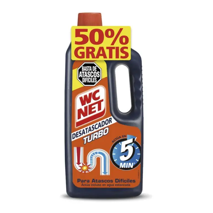 Wc net® turbo desatascador promo 50% gratis! 1l ref. 6312560   WC NET - 1