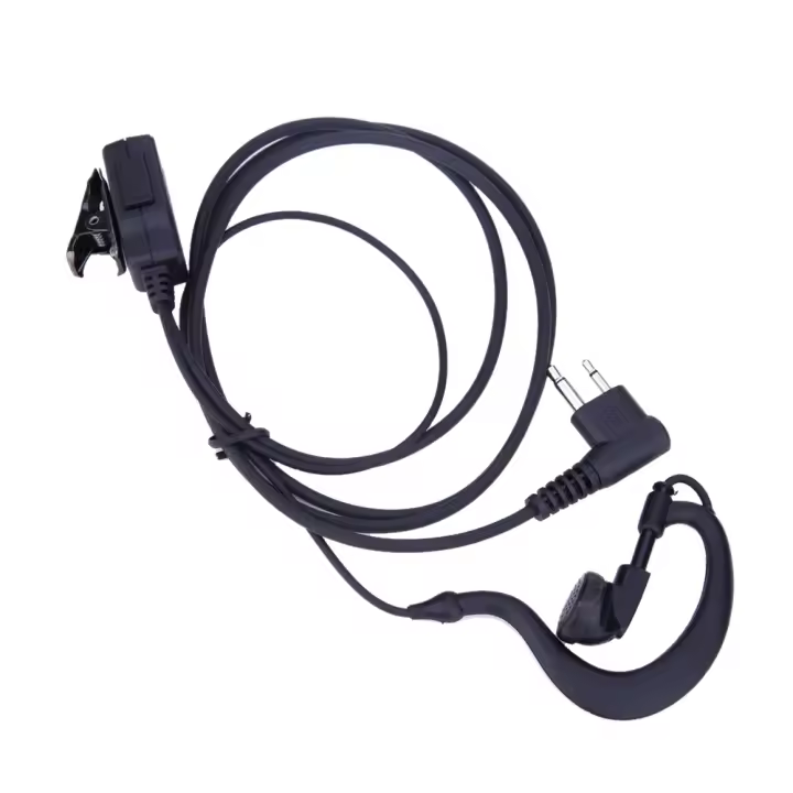 1-20PCS 2-Pin Air Tube Earpiece Headset Para Walkie Talkie Micrófono Para Motorola CB Radio CP88 CP040 CP100 CP110 Negro - 1