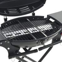 vidaXL Barbacoa portátil de gas con zona de cocción negra - details 6