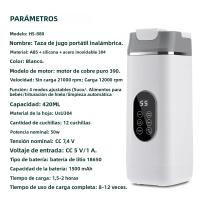 Batidor De Frutas Portátil 420ML 12 Hojas Recargable USB Mezclador De Smoothies 2 En 1 Botella De Cocina Herramienta De Alimentos - details 14