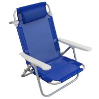 Mediawave Store silla de playa en Textilene con cojín reclinable, estructura de aluminio, ideal para jardín y terraza - details 2