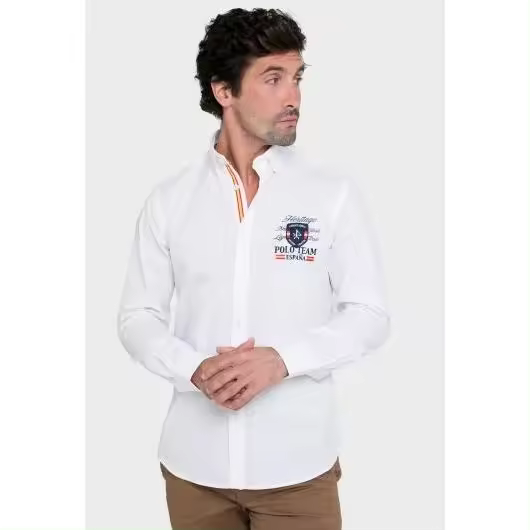 Camisa Valecuatro modelo polo team España color blanco - 1