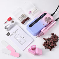 Set Profesional De Taladro Eléctrico Para Uñas 35000RPM Recargable Accesorios De Archivo De Uñas Bajo Ruido Herramientas De Arte De Uñas Con Pulidora De Gel - details 6