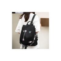 Mochila Antirrobo para Mujeres y Chicas 12 L, 2 en 1 Impermeable Bolso Mujer Negro With Bordado, Gran Capacidad Casual Mochilas Escolares Luces y Elegantes para Viaje Trabajo - details 2