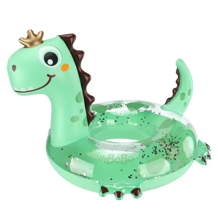Anillo de natación Swimbobo Flamingo, blanco, redondo, inflable, diseño creativo, anillo de natación para niños, juego acuático - 1