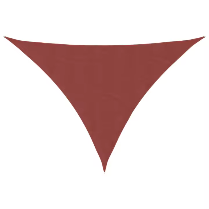 Toldo de Vela lona triangular Oxford terracota 3x3x4,24 M - 1