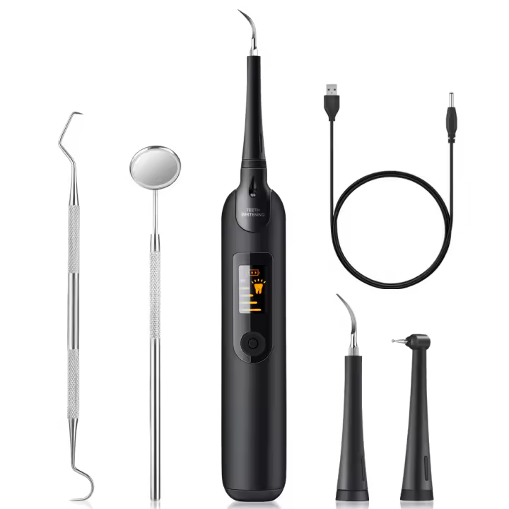 Conjunto De Cepillo De Dientes Eléctrico LED Y Escáner Dental Para Eliminar Manchas Y Calculo Dental Herramienta De Limpieza Oral Y Blanqueamiento De Dientes Para Adultos - 1