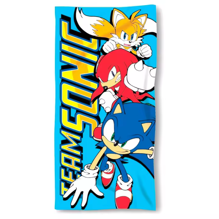 Toalha de praia em microfibra Sonic The Hedgehog - 1