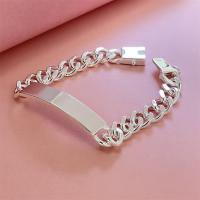 pulsera de plata de ley 925 para hombre y mujer, cadenas, joyería de moda, regalos - details 0
