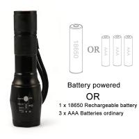 Linterna LED T6 De Alta Potencia Para Camping Con 5 Modos De Luz Zoom Material De Aluminio Impermeable Y Batería Externa 18650 - details 7