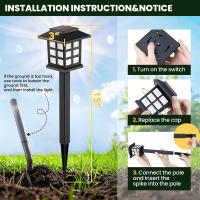 8 Pack Luces Solares Para Jardín Impermeables Decorativas Para Paisaje Patio Camino De Acceso Iluminación De Escenario Solar - details 13
