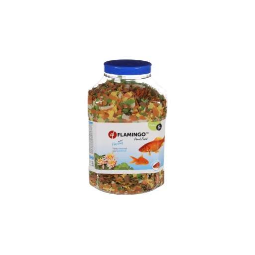 Flamingo pond fish food flakes (fish, ponds, food) - 5 l5