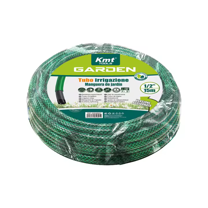 UD - Manguera de Jardín 1/2” 15m | Antialgas, Resistente UV, Alta Presión, PVC Reforzado - 1