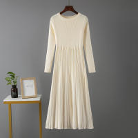 New Chic Mujer Largo Nudo Maxi Sudadera Vestido Otoño Invierno Tejido a Linea Espesor Ribbed Vestido Preppy Estilo Navidad Oficina Fiesta - details 4