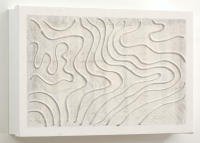 Cuadroexpres - Tapa de Contador Pintada a Mano 37x22x4 cm (41x26x6 medida exterior) Minimalista, Ondas en gris y blanco, Con tornillos para colocar en la pared. Moderna, 100% Original, Muy Decorativa. Fabricada en España - details 4