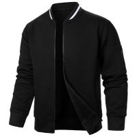 Conjunto De Sudadera Y Chaqueta Ligera Para Hombre En Color Sólido Estilo Casual Con Cierre De Cremallera Pantalones Con Cierre Elástico Streetwear Para La Vida Diaria - details 14