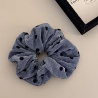 Nuevas Horquillas De Cabello Con Puntos Para Mujer Tamaño Grande Impresión Estilo Negro Gris Accesorio De Cabello Elástico Decorativo - details 7