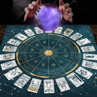 Mantel De Juego De Cartas Tarot Con 12 Zodiacos Para Fortuna Toldo De Juego De Mesa Decorativo De Poliéster/Celulosa Tamaño Cuadrado - details 8
