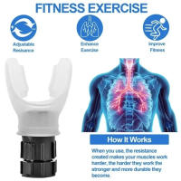 Dispositivo De Ejercicio Para Pulmones Portátil Con Resistencias Ajustables Herramienta De Entrenamiento De Resistencia Para El Fitness - details 4