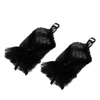 Guantes De Encaje Retro Para Mujer Elegantes Y Vacíos En Negro Rojo Y Blanco Para Bodas Y Fiestas Accesorios De Guantes Cortos De Boda - details 2