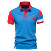Camisa Polo de Algodón A LA Moda con decoración de metal y solapa, novedad de Primavera y Verano - details 12