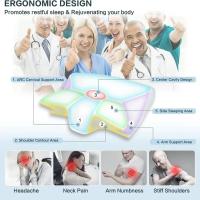 Almohada De Memoria Para El Cuello En Forma De Mariposa 2 En 1 Ergonómica Y Conforme Con El Cuello Almohada De Viaje De Espuma De Memoria Cómoda Para El Sueño - details 4