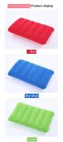 Almohada De Viaje Inflable Ultraligera De 47x30cm Para Camping Playa Descanso Con Tela Flocada Cuadrada Adaptada Para Napping Y Trabajo En Mesa - details 6