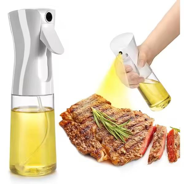 2-Pack botella de spray de aceite negro y blanco - 1