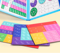 Puzles Magnéticos De Fracciones Para El Aprendizaje Matemático Montessori Juguete Educativo Divertido Ayuda Aritmética Cognitiva Para Niños - details 1