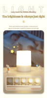 Lámpara Nocturna Portátil Recargable USB Con Tres Colores Ajustables Pequeña Para Mesa De Noche En Habitación Infantil Y Dormitorio - details 2
