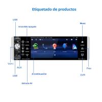 Podofo 1 Din Carplay Android Auto Car MP5 Player Con Pantalla Táctil HD De 5.1'' Bluetooth FM Radio Soporte TF/USB Cámara Trasera - details 10