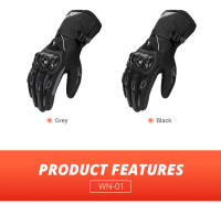 Guantes De Motocicleta Para Invierno Impermeables Gant Moto Tacto De Pantalla Hombres Completo Dedos Guantes De Conducción De Motocicleta - details 8